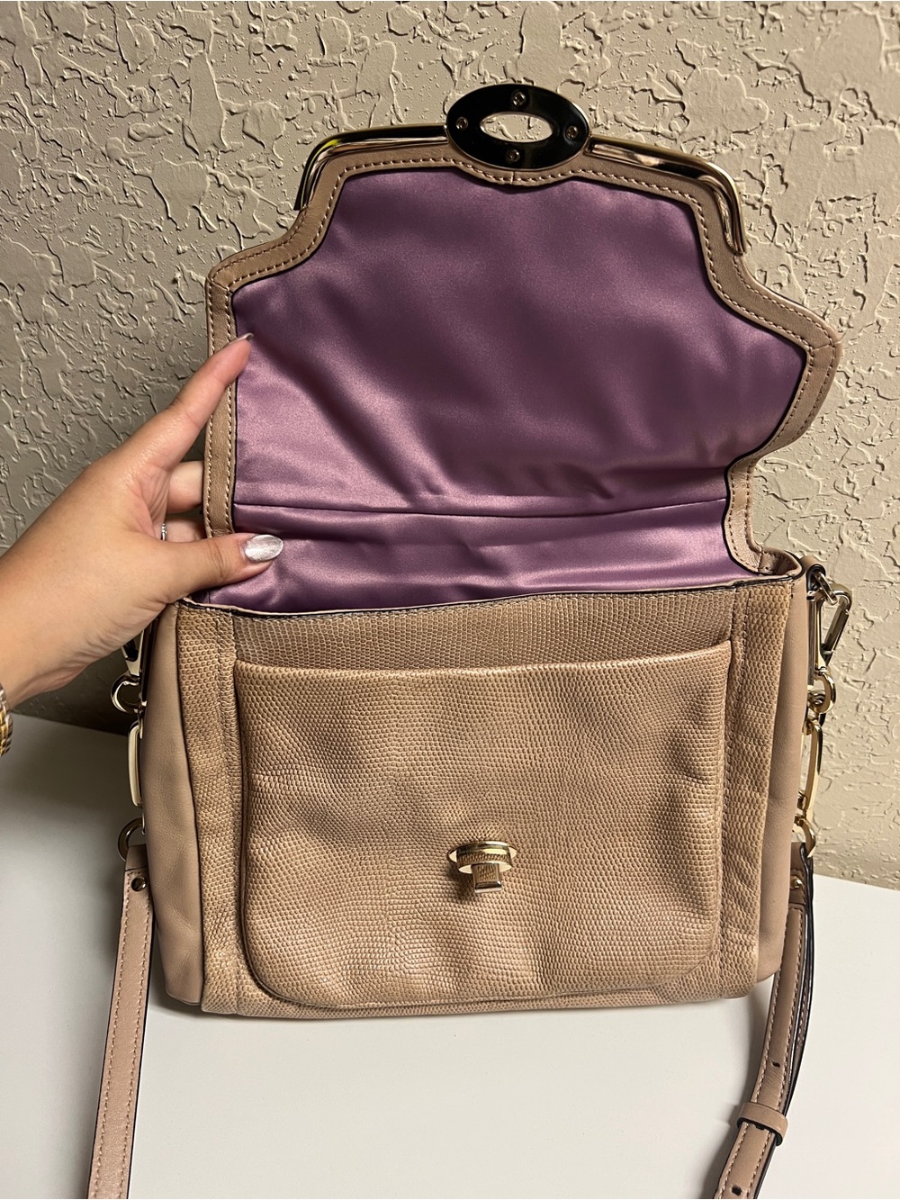 Coach Glitter Madison Sadie Flap Satchel - Picture 8 of 15